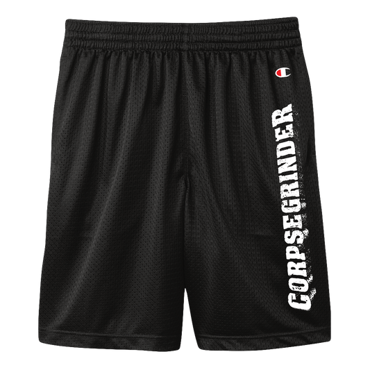Corpsegrinder Logo Champion Mesh Shorts (Black)