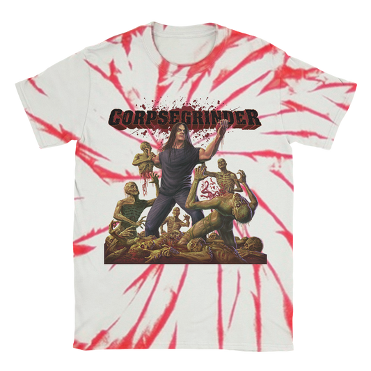 Corpsegrinder Album T-Shirt (Red Swirl Dye)